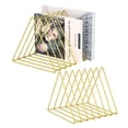 thumbnail image 1 of Organizador de escritorio triangular Urban Deco, 7 secciones, dorado, juego de 2, 1 of 9