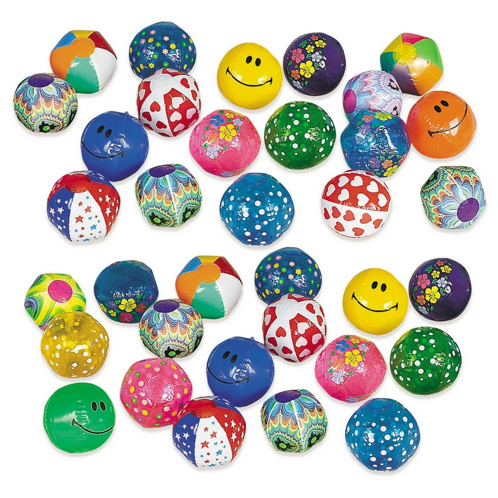 Mega Mini Beach Ball Assortment (100Pc) Party Favors 100 Pieces