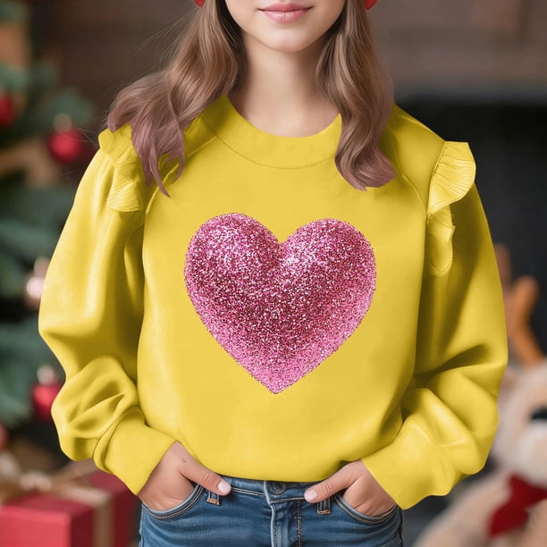 Vestido de verano para niña con estampado de flores de Pascua, manga corta, bolsillos con volantes y cuello redondo, top de poliéster