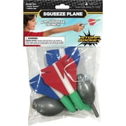 Stomp Rocket Original Squeeze Planes for Kids, 4 Foam Portable Plane Toys, Gift for Boys and Girls Ages 4 and up.