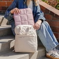 thumbnail image 6 of U Brands Nylon Puffer Laptop Sleeve, 15"L x 10.67"W x 1.77"D, Rose Pink, 6 of 9