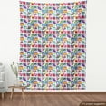 thumbnail image 3 of Ambesonne Vegetable Fabric by the Yard Upholstery, Colorful Vegan Food, 5 Yards, Multicolor, 3 of 4