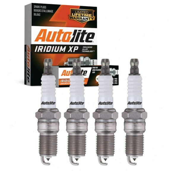 4 pc Autolite Iridium XP XP104 Spark Plugs for Ignition Wire Secondary Fits select: 1997-2010 FORD F150, 2004-2011 FORD FOCUS
