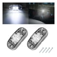 thumbnail image 1 of 2 luces LED de posición lateral, 12-24 V, resistentes al agua, luces traseras, montaje en superficie para coche, camión, barco, caravana, caravana (blancas), 1 of 5