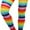 Knee High - Rainbow, variant on Women's Rainbow Acrylic Thigh High - Pastel - One Size
