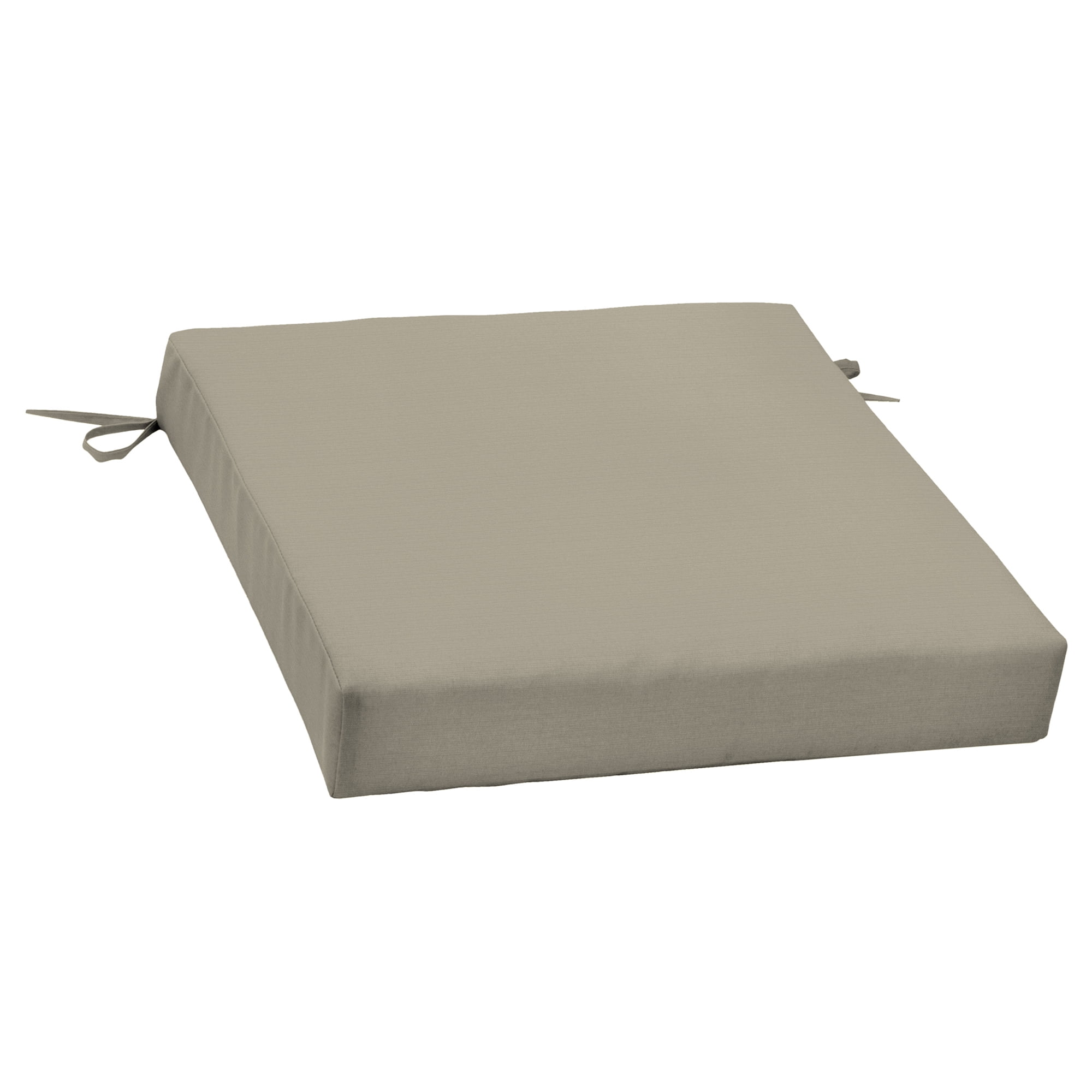 Better Homes & Gardens Taupe 21 x 21 in. Outdoor Dining Seat Cushion with EnviroGuard