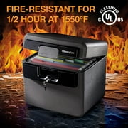 SentrySafe HD4100 Fire-Resistant and Water-Resistant Box Safe with Key Lock, 0.65 cu. ft.