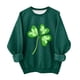 thumbnail image 2 of Blusas y camisas de manga larga con cuello redondo para niños Estampado del Día de San Patricio Estampados de manga larga Casual Suelto Forro polar para mayor calidez Sudadera con capucha de manga lar, 2 of 5