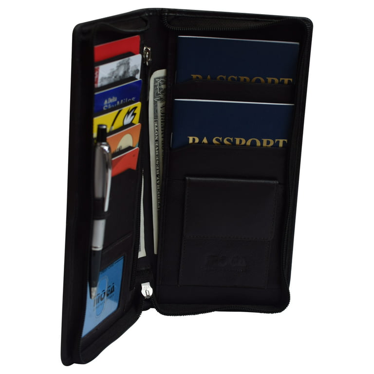 Buy Family Passport Holder/leather Travel Wallet/ 4 Passport Online in  India 