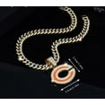 thumbnail image 2 of Bears GEM Chain Necklace – Gold Bling Pendant with 24-Inch Hip Hop Cuban Chain – NFL Chicago Fan Jewelry, 2 of 4