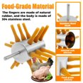 thumbnail image 3 of HLONK Stainless Steel Poultry Plucker Time Saving Solid Chicken Plucker Machine Versatile Poultry Depilation Machine Easy to Use Poultry Defeathering Machine for Chicken, 3 of 10