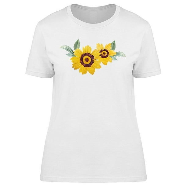 Smartprints - Cute Sunflowers Women's T-shirt - Walmart.com - Walmart.com