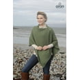thumbnail image 3 of Aran Woollen Mills Knitted Poncho 100% Premium Soft Merino Wool Buttoned Irish Cape One Size Made in Ireland, 3 of 5