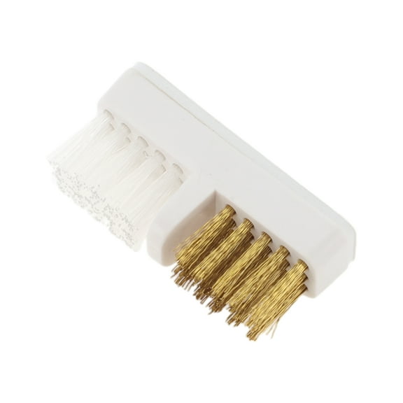 Unique Bargains Nail Art Drill Bit Cleaning Brush for DIY for Home for Nails White Gold Tone