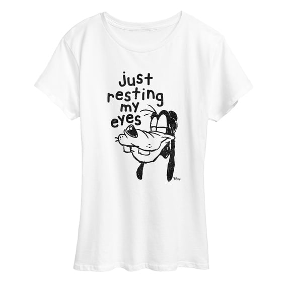Disney - Goofy Resting My Eyes - Women's Short Sleeve Graphic T-Shirt