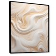 thumbnail image 2 of Designart "Flow Of Abstract Milky White" Abstract Shapes Floater Framed Wall Decor, 2 of 5
