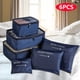 thumbnail image 2 of Juego de bolsas de almacenamiento de viaje, organizador de equipaje plegable portátil para zapatos, embalaje de ropa, organizador ordenado, Maleta de armario, 6 piezas, 2 of 4