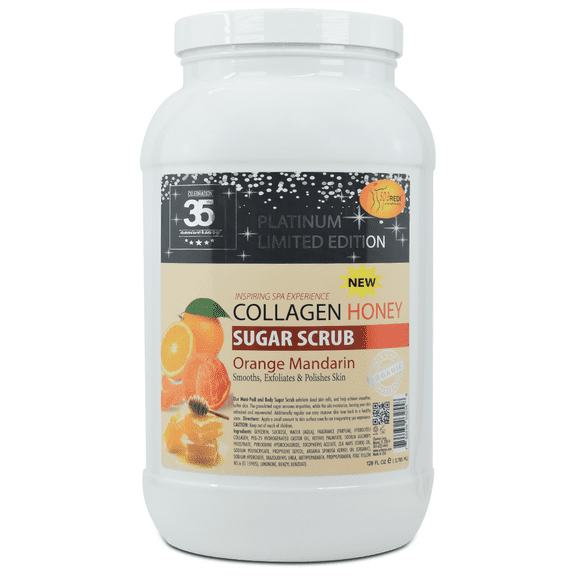 SPA REDI - Sugar Scrub Orange Mandarin, Exfoliating Body Scrub - 1 Gallon