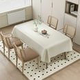 thumbnail image 3 of Round Coffee Table,Sheepskin Tablecloth White Restaurant Coffee Table Cloth Oil Proof No Wash Table Cloth,Outdoor Coffee Table,Table Cloths for Parties,White Coffee Table, 3 of 9
