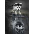 thumbnail image 2 of Bordado artesanías perro reflejo pintura diamante punto de cruz decoración de oficina imagen 5D DIY costura dibujo de costura Kearding JJ12211-01, 2 of 6