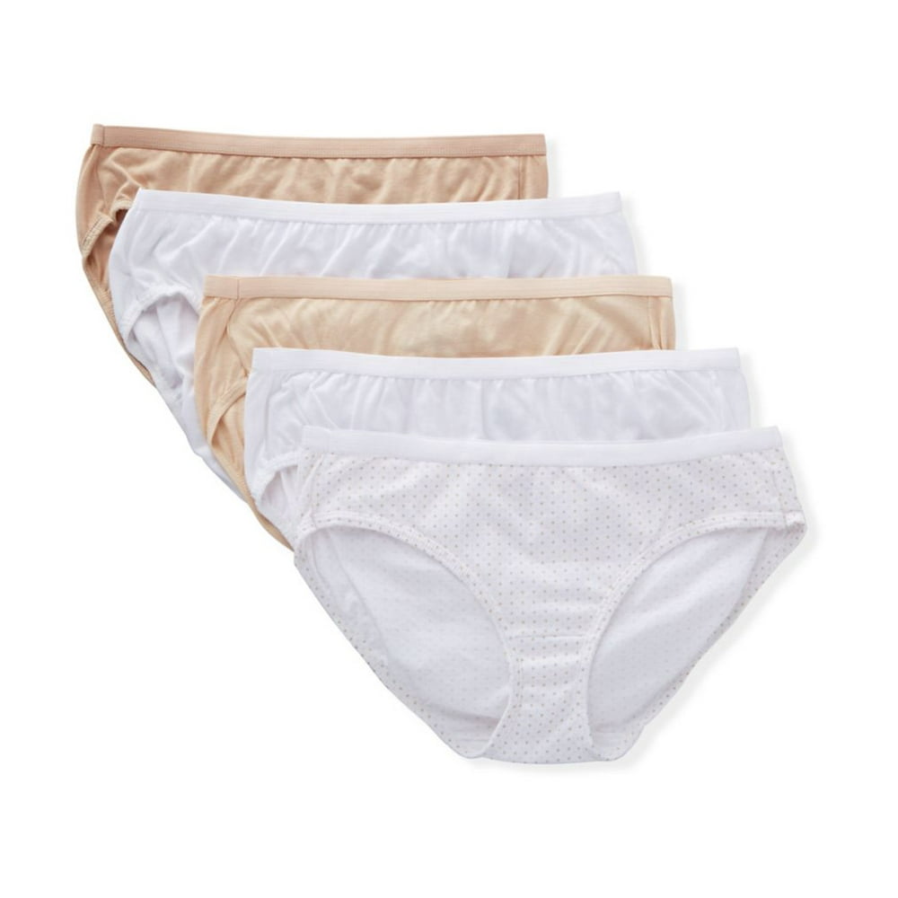 Hanes Hanes Ultimate Women's Comfort Cotton Hipster Underwear, 5Pack