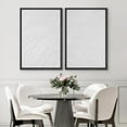 thumbnail image 3 of IDEA4WALL Framed Canvas Print Wall Art Set Contemporary Minimalist White Elegant Abstract Monochrome with Subtle Patterns Digital Art Neutral Modern Wall Decor Minimal for Bedroom - 24"x36"x2 Black, 3 of 5