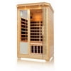 Empava Far Infrared Sauna 8 Carbon Fiber Heaters Canadian Hemlock Wood Dry Sauna Room (2-3 Person) EMPV-SRH2