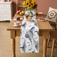 thumbnail image 2 of Table Runners 120 Inches Long Dress Scarves, Blue Grey Moon Night Farmhouse Coffee/Dining/Kitchen Table Decor Table Runner for Living Room, Starry White Evening 13x120 Inch, 2 of 5