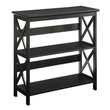 Casual Home Montego 3-Shelf Bookcase - Walnut - Walmart.com