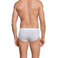 thumbnail image 3 of SCHIESSER Calzoncillos hombre 2 PACK - Calzoncillos deportivos, Essentials rib, check print, S-XXL Blanco XXL (XX-Large), 3 of 4
