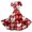 Hot Pink, variant on LWavelet Valentine's 2026 Red-Pink Crochet Heart & Flower Dress, Women's V-neck Short Sleeve Fitted Waist A Line Flowy Sundresses Watermelon Red S