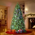 thumbnail image 5 of Alupssuc 9ft Prelit Artificial Hinged Christmas Pine Tree with Remote Control, Upgraded Version with Pre-Lit Warm White & Multi-Color Lights, 5 of 9