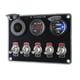 thumbnail image 1 of Panel de interruptor de palanca multifunción de 5 bandas 12 V/24 V Sunnimix a prueba de agua Luz roja, 1 of 6