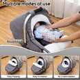 thumbnail image 2 of Cobertor de Asiento de Coche para Bebé Invierno Kaseeous de Sherpa Polar Gris, 2 of 7