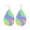 B, variant on Tie Dyed Gradient Leather Earrings Water Drops Nurses Pencil Earrings Teacher Earrings