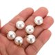 thumbnail image 3 of Cuelga de perlas falsas de 14mm, 100 piezas de cuentas de perlas para hacer joyas, pulseras, aretes, collar, dorado y blanco, 3 of 5