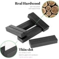 thumbnail image 3 of IONPSHG 12 Pcs Wood Place Card Holders, Table Number Holders, Sign Holders Card, Stands Table Menu Picture Card Holder, Mini Table Sign Holders for Number Signs Picture Wedding Parties Events (black), 3 of 7