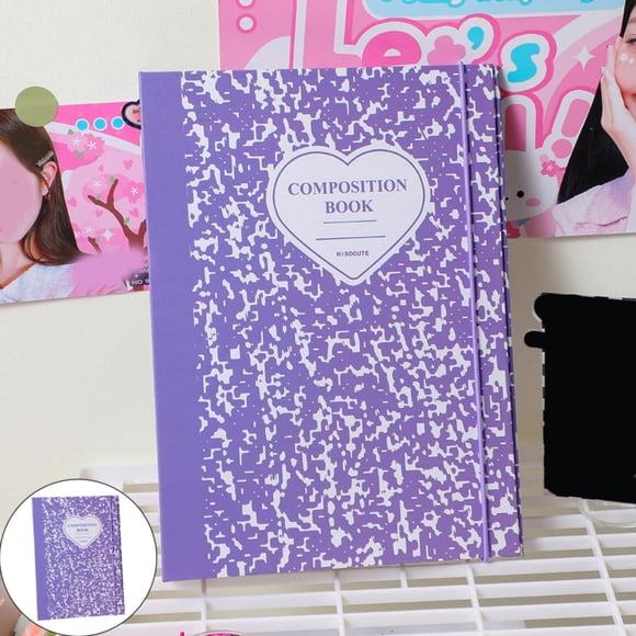 WHEANG Cahier de Composition Ligné Collège : Carnet de Composition Esthétique avec Jolis Cœurs pour l'École, le Cégep Ou le Travail