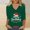 A393 Green, variant on LEKWK Womens Holiday Tops Sparkly Xmas Tree V Neck 3/4 Sleeve Tshirts Women Winter Shirts Holiday Womens Party Tops