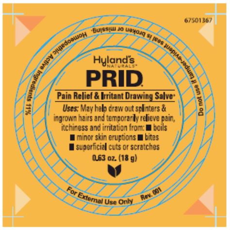 Hyland's Naturals PRID Drawing Salve, Natural Relief of Topical Pain and  Irritation, 18 Grams 
