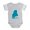 Heather Gray, variant on CafePress - 4 3 Maine - Cute Infant Baby Football Bodysuit