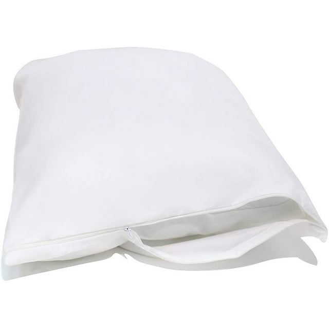 100% Cotton Bed Bug, Dust Mite & Allergy Control Pillow Protector - Queen