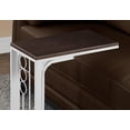 thumbnail image 2 of Monarch Specialties Accent Table, C-shaped, End, Side, Snack, Living Room, Bedroom, Brown Laminate, 2 of 5