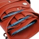 thumbnail image 5 of Tijeras de peluquero portátiles, bolsa de cintura, cortadora de pelo, peine, herramienta de peluquería, bolsa de almacenamiento, color marrón, 5 of 9