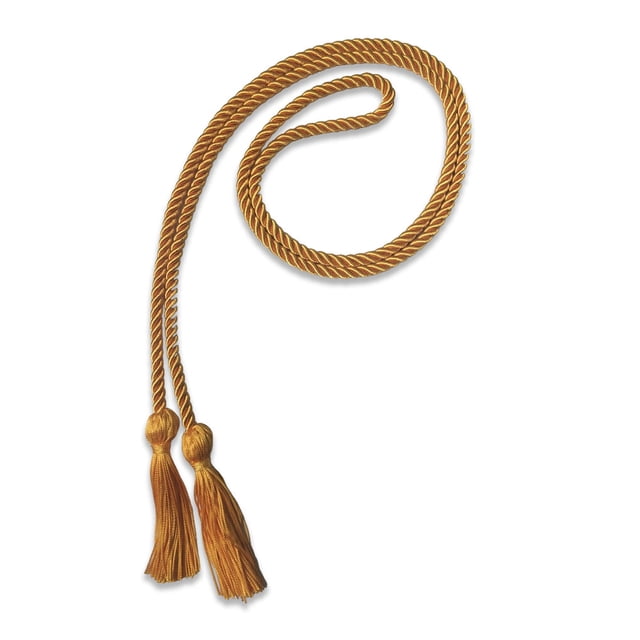 VONKY Honor Rope Vertical Tassel Polyester Yarn No Pilling Easy to Wear Hanging Ear Comfortable Touch Graduation Cord Durable String Gold