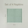 thumbnail image 5 of over&back Woven Frayed Chambray Cotton Cloth Napkins - Washable Napkins Set for Mixing, Matching, and Creating a Custom Home Decor Tablescape - Hand-Finished Frayed Edges - Green, 5 of 10