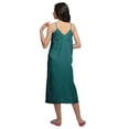 thumbnail image 5 of Moomaya Solid WoMen's Spaghetti Strap Knee Length Nightdress Cotton Nightwear, 5 of 6