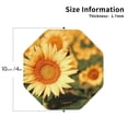 thumbnail image 2 of Kdxio Golden Sunflower In Field Funny Coasters,4 Pcs Leather Coasters,Housewarming Gifts,Protect Furniture from Water Marks Scratch and Damage, 2 of 6