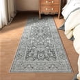 thumbnail image 1 of Boho Vintage Round Rug ft- Faux Wool Dreely Washable Area Rug Small Distressed Throw Rugs Floor Carpet for Door Mat Entryway Bedrooms Laundry (Round - ; Diameter Border ), 1 of 7
