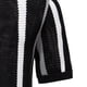 thumbnail image 5 of Ceisia Vertical Stripe Knit Top Men's Slim Fit Short Sleeve Casual Shirt Black XL Gifts, 5 of 6
